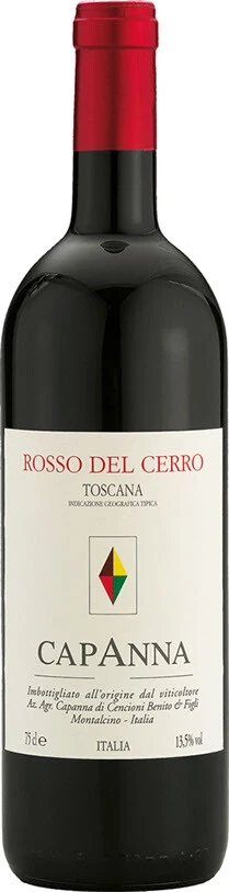Вино Capanna, Rosso del Cerro, Toscana IGT, 2015