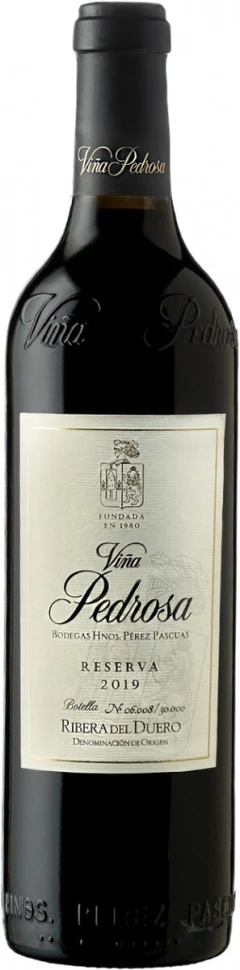 Вино "Vina Pedrosa" Reserva, Ribera del Duero DO, 2019