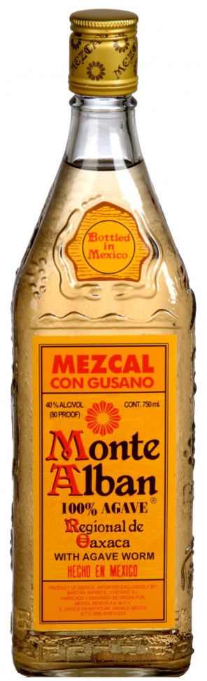 Мескаль Monte Alban with agave worm 0.75 л