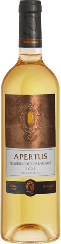 Вино Cheval Quancard Apertus Premieres Cotes de Bordeaux AOP 2021