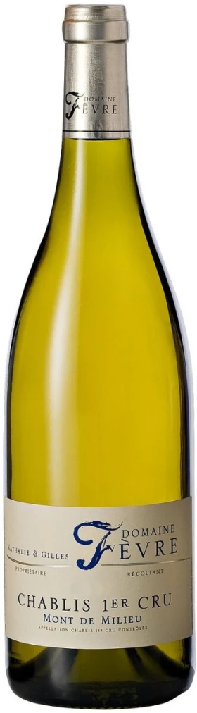 Вино Domaine Nathalie &amp; Gilles Fevre, Chablis 1-er Cru AOC Mont de Milieu, 2019