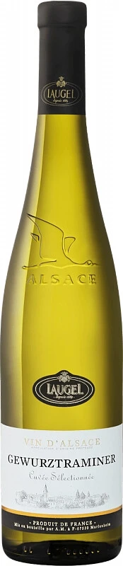 Вино Arthur Metz, Laugel Gewurztraminer Cuvee Selectionnee, Alsace AOC, 2017