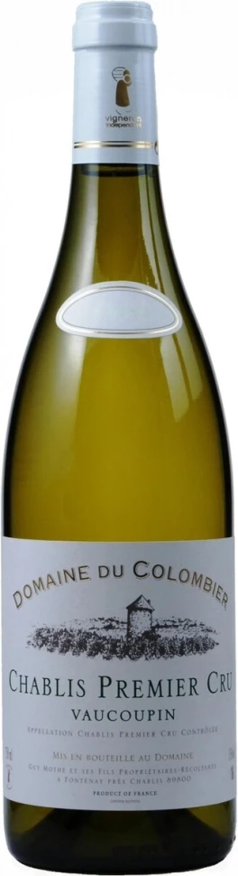 Вино Domaine du Colombier, Chablis Premier Cru Vaucoupin AOC, 2017