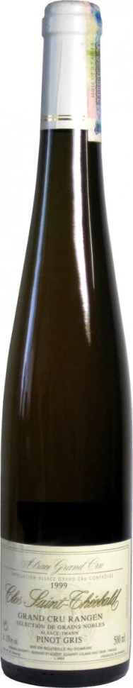 Вино Domaine Schoffit, Pinot Gris Rangen de Thann Grand Cru Clos Saint-Theobald Selection de Grains Nobles, 1999, 0.5 л