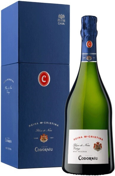Игристое вино Codorniu Reina Maria Cristina Blanc de Noir Brut Reserva gift box
