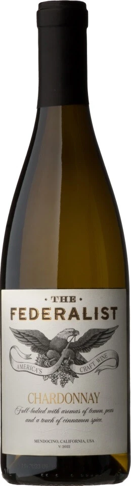 Вино The Federalist Chardonnay, Mendocino County, 2022