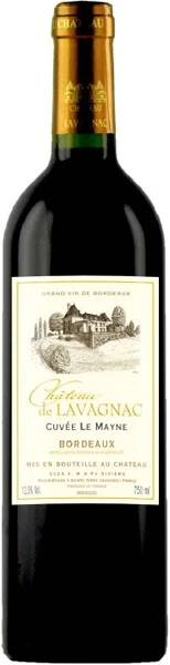 Вино Chateau de Lavagnac, Cuvee Le Mayne, Bordeaux AOC, 2011