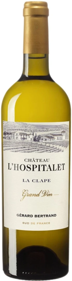 Вино Chateau l'Hospitalet Blanc, La Clape AOP, 2018
