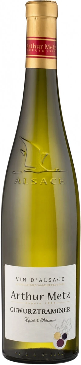 Вино Arthur Metz, Vin d'Alsace Gewurztraminer AOP
