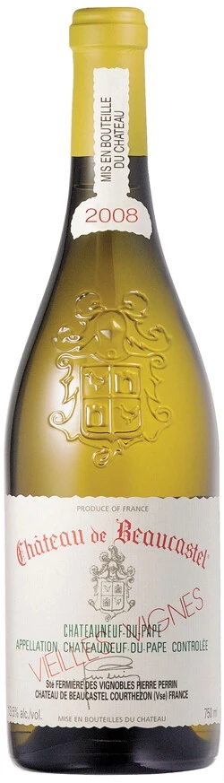 Вино Perrin et Fils, Chateau de Beaucastel Roussanne Vieilles Vignes, Chateauneuf du Pape AOC, 2008