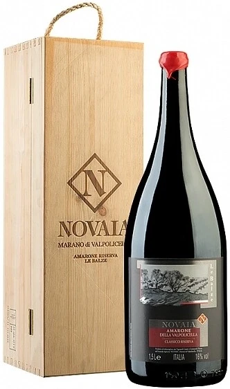 Вино Novaia, Le Balze Amarone della Valpolicella Classico Riserva DOCG, 2009, gift box, 1.5 л