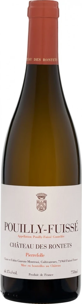 Вино Chateau de Rontets, Pouilly-Fuisse Pierrefolle AOC, 2017