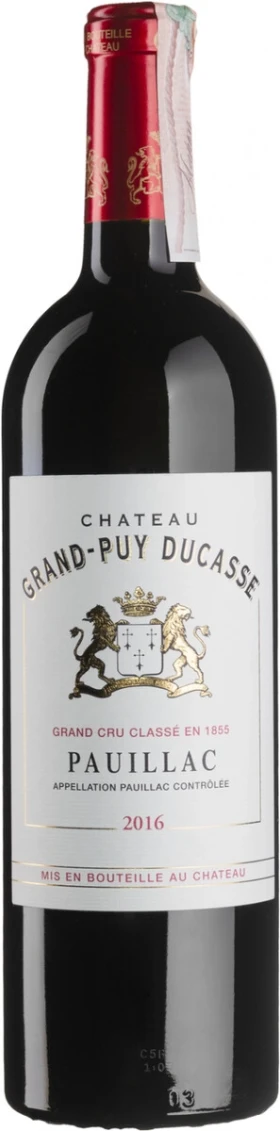 Вино Chateau Grand-Puy Ducasse, 5-eme Grand Cru Classe Pauillac AOC, 2016
