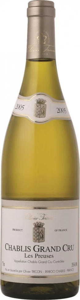 Вино Olivier Tricon, Chablis Grand Cru Les Preuses AOC, 2005