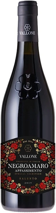 Вино Vallone, Negroamaro Appassimento Special Selection, Salento IGP, 2019