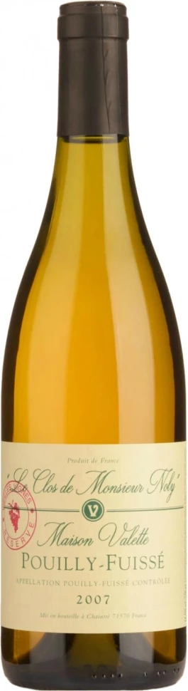 Вино Maison Valette, Pouilly Fuisse Le Clos de Monsieur Noly Vieilles Vignes AOC, 2007