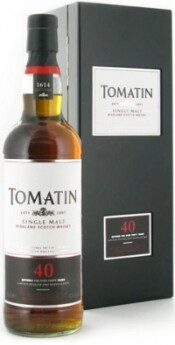 Виски Tomatin 40 years old gift box 700 мл