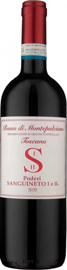 Вино Poderi Sanguineto I e II, Rosso di Montepulciano DOC, 2020