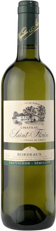 Вино Chateau Saint-Florin Blanc, Bordeaux AOC, 2012