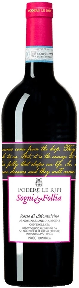 Вино Podere Le Ripi, Sogni e Follia Rosso di Montalcino DOC, 2019