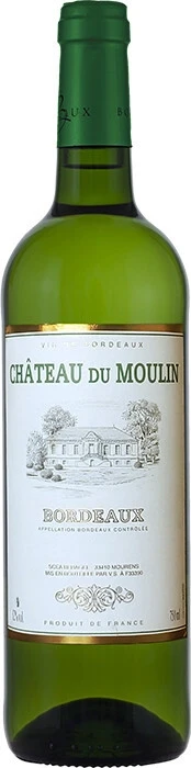 Вино "Chateau du Moulin" Bordeaux AOC Blanc, 2020