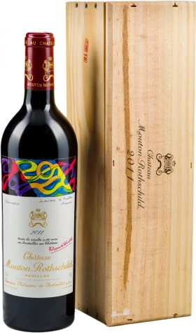 Вино Chateau Mouton Rothschild, Pauillac AOC Premier Grand Cru Classe, 2011, wooden box