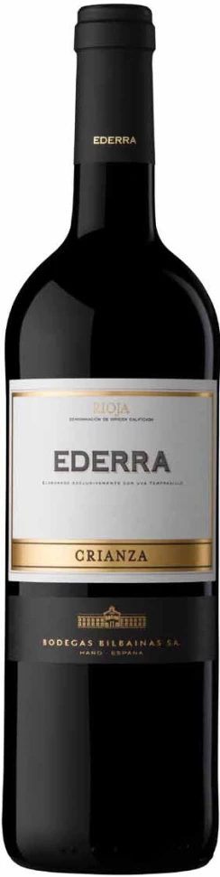 Вино Bilbainas, "Ederra" Crianza, Rioja DOC, 2010