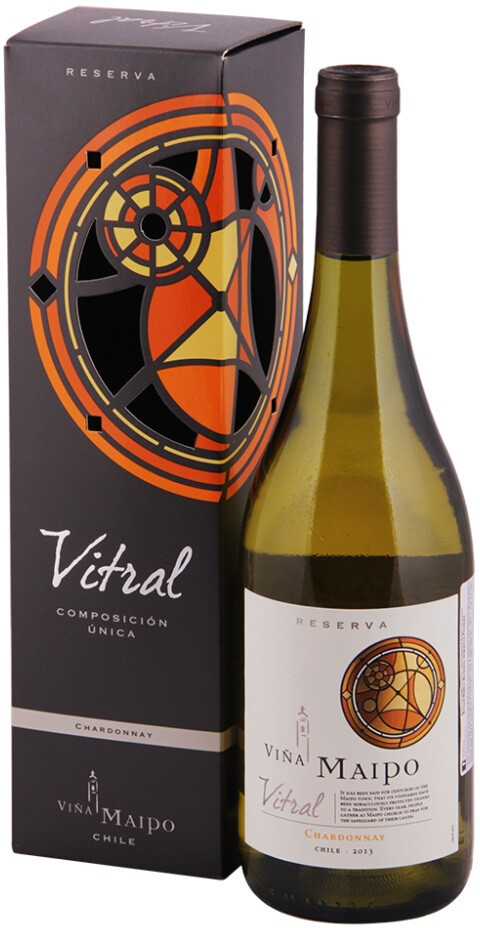 Вино Vina Maipo Vitral Chardonnay Reserva gift box