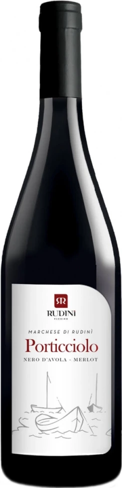 Вино Rudini, Porticciolo Nero d'Avola-Merlot, Sicilia DOC, 2022