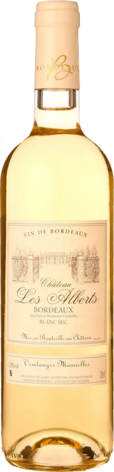 Вино Chateau les Alberts, Semillon, Bordeaux AOP