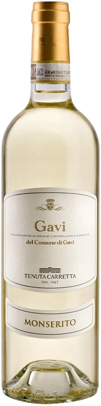 Вино Tenuta Carretta, Monserito Gavi del Comune di Gavi DOCG, 2023