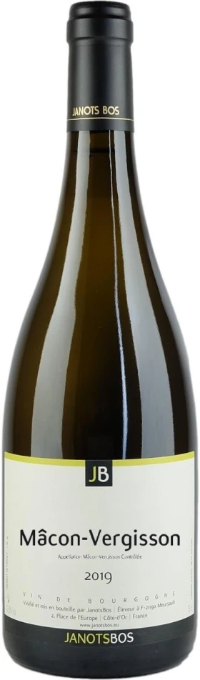 Вино JanotsBos, Macon Vergisson AOC, 2019