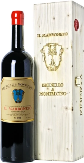 Вино Il Marroneto, Brunello di Montalcino DOCG, 2018, wooden box, 1.5 л