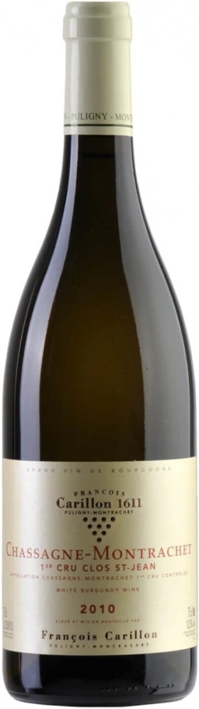 Вино Francois Carillon, Chassagne Montrachet 1er Cru Clos St Jean AOC, 2010
