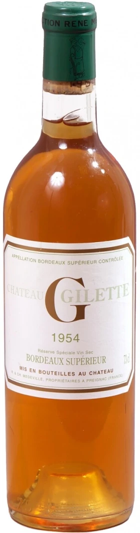 Вино Chateau Gilette G, Sauternes AOC, 1954, 720 мл