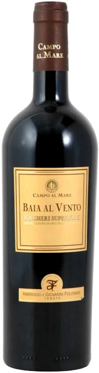Вино Campo Al Mare, Baia al Vento, Bolgheri Superiore DOC, 2011