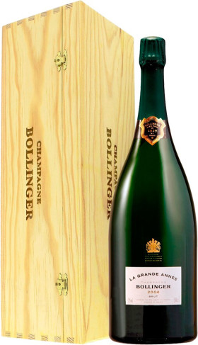 Шампанское Bollinger La Grande Annee Brut AOC 2004 wooden box 15 л