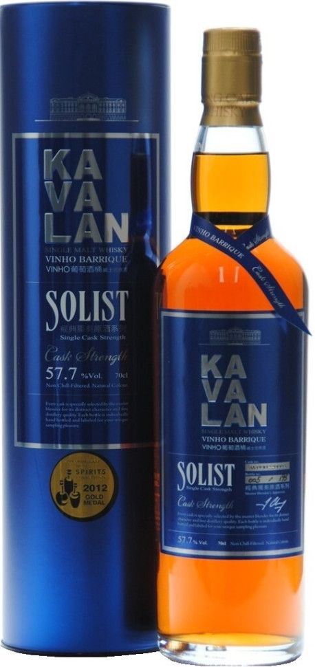 Виски Kavalan Solist Vinho Barrique in tube 700 мл