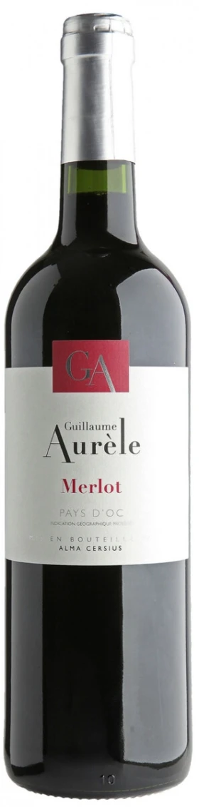 Вино Guillaume Aurele Merlot, Pays d'Oc IGP, 0.75 л