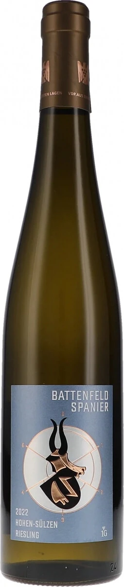 Вино BattenfeldSpanier, Hohen-Sulzen Riesling, Rheinhessen, 2022