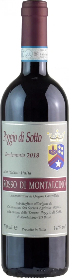 Вино Poggio di Sotto, Rosso di Montalcino DOC, 2018