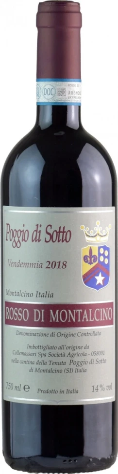 Вино Poggio di Sotto, Rosso di Montalcino DOC, 2018
