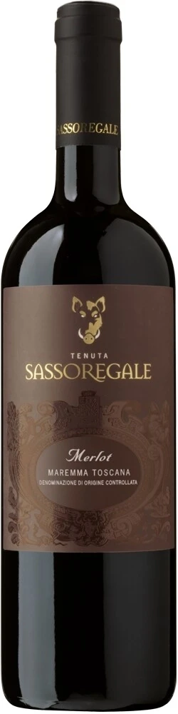 Вино Tenuta Sassoregale, Merlot, Maremma Toscana DOC, 2014
