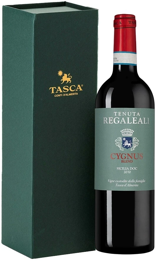Вино Tasca d'Almerita, Cygnus Sicilia DOC, 2020, gift box