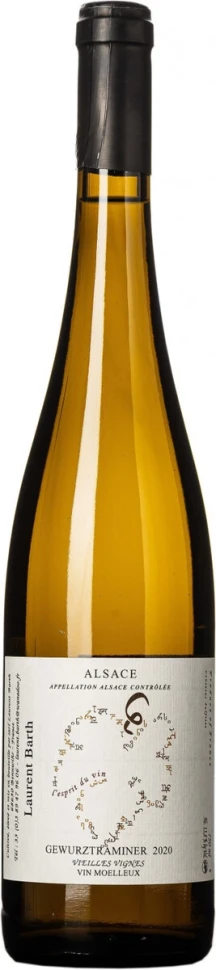 Вино Laurent Barth, Gewurztraminer Vieilles Vignes, Alsace AOC, 2020
