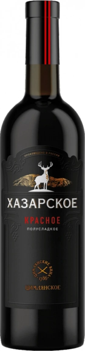 Вино Хазарское Красное Полусладкое