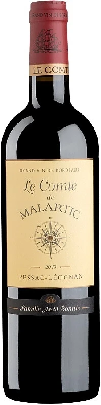 Вино Le Comte de Malartic, Pessac-Leognan AOC, 2019