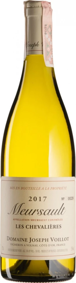 Вино Domaine Joseph Voillot, Meursault Les Chevalieres AOC, 2017