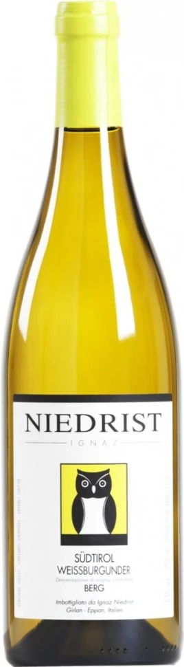 Вино Niedrist, Weissburgunder Berg, Sudtirol DOC, 2020