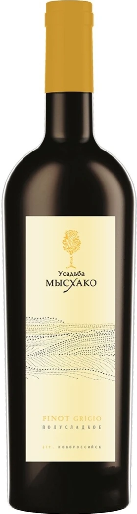 Вино "Усадьба Мысхако" Пино Гриджио Полусладкое